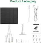 Zivif 10W Solar Panel for Security Camera, 10400mAh Built-in Battery, 5V - Image 7
