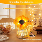 AMWGIMI Sunflowers Flower Lamp, Rechargeable Cordless Touch Table Lamp - Image 2