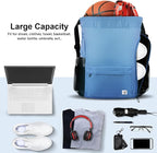 Drawstring Backpack with Mesh Pockets String Gym Bag Sackpack Sandproof Water - Image 2