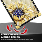 Compatible with iPhone 13 Pro Max Case, Sunflower Diamonds Leather Luxury - Image 7