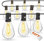 luckystyle 60FT LED Outdoor String Lights by luckystyle