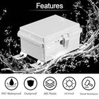 LeMotech Electrical Box, IP67 Waterproof Hinged Cover Stainless Steel Latch - Image 3