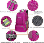 G4Free 40L Lightweight Packable Hiking Backpack, Waterproof Travel Daypack - Image 4
