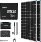 Renogy 200 Watt 12V Complete Solar Panel Starter Kit: 2pcs 100W Solar Panel + by RenogySolar