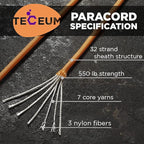 TECEUM Reflective Paracord Rope 1000 – 1000ft/200ft/100ft/50ft – 40+ Colors – - Image 2