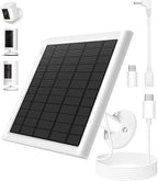 8W Solar Panel for Ring Camera, Solar Panel Charger Compatible by PUUQII