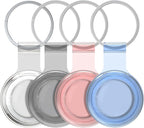 Compatible with AirTag Holder Case Keychain 4 Pack, - Image 6