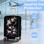 ANNA QUEEN Cherry Blossom & Moon Luggage Cover-Stretchable, Water Resistant & - Image 3