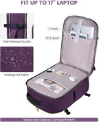 LOVEVOOK 40L Travel Backpack for Women & Men, Airline Approved Carry On Luggage - Image 8