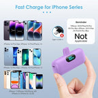 Mini Portable Charger for iPhone, Upgraded 5000mAh PD Fast Charging Battery Pack - Image 2