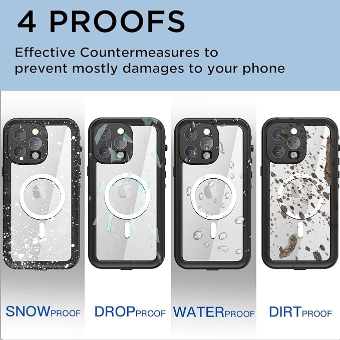 AICase for iPhone 14 Pro Case Waterproof, Compatible - Image 8
