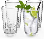 ALIMOTA Plastic Tumblers Cups, Plastic Water Tumbler Drinking Glasses, 13-Ounce by YourLifeCollector