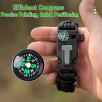 Bracelets, Survival Bracelets for Men Paracord Tactical 5-in-1 Camping Gear Kits - Image 2
