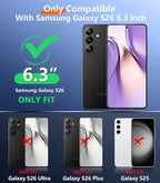 Temdan Designed for Samsung Galaxy S26 Case Waterproof, Built-in Lens & Screen - Image 2