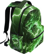 Wamika Dragon Backpack for Boys Girls Cool Green Fire Dinosaur Kids Backpacks - Image 5