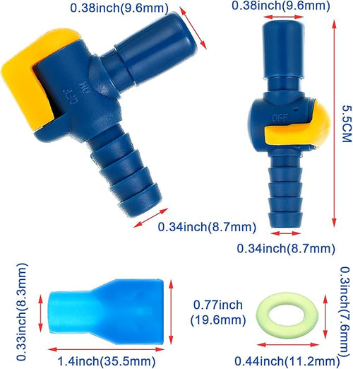 13 Pcs Bite Valve Replacement, Includes 6 Pcs Silicone Replacement Nozzle - Image 2