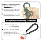 50 PCS 3'' Spring Snap Hook Carabiner, M8 5/16 Inch Galvanized Black Steel - Image 3