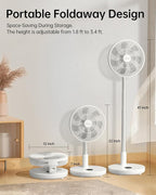 TriPole Oscillating Fan Portable Quiet Standing Fan - Image 2