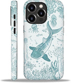 for iPhone 16 Pro Max Case, HH2 Ocean Whale Shark Hybrid 2 Layer Hard Shell by Unknown