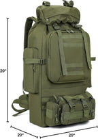 100L Camping Hiking Backpack, Molle military Tactical rucksack backpack - Image 10