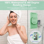 URROY Shower Phone Holder Waterproof, 360° Rotation Shower Phone Case, Anti-Fog - Image 2