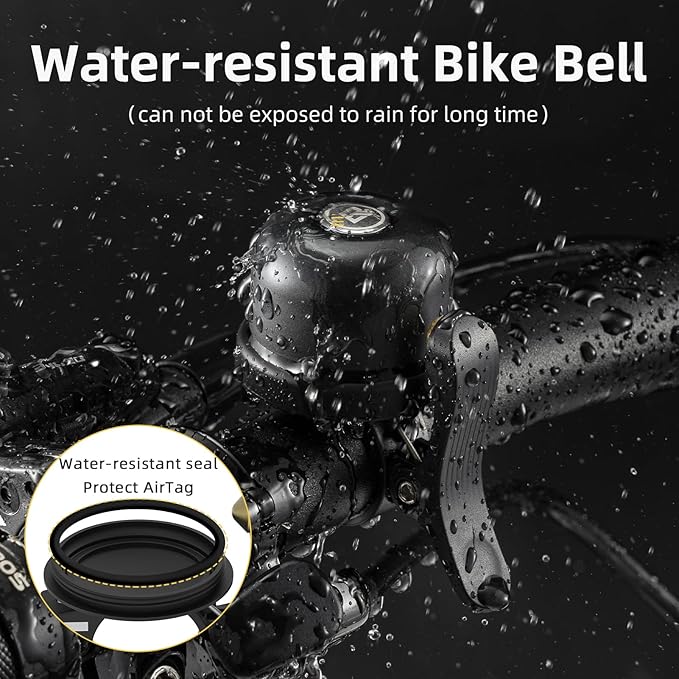 ROCKBROS Bike Bell for Apple AirTag Hidden Bike Mount Bike AirTag Holder GPS - Image 7