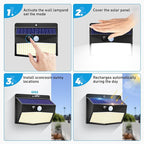 Peasur 20 Packs Solar Outdoor Lights Motion Sensor Solar Security Light - Image 5