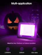 L LOHAS LED Purple Christmas Halloween Flood Light Outdoor,  - Image 6