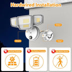 Abovizo 90W Dusk to Dawn Outdoor Light, 000LM 6500K LED Flood Lights Outdoor - Image 2