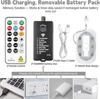 HXWEIYE Rechargeable Fairy Lights - Image 6