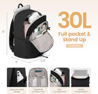 LOVEVOOK Mens Backpack with Giant Tumbler Holder Pocket, 17 Inch Everyday - Image 3