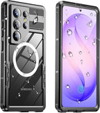 for Samsung Galaxy S26 Ultra Waterproof Case, Magnetic Heavy Duty Military by Haireca