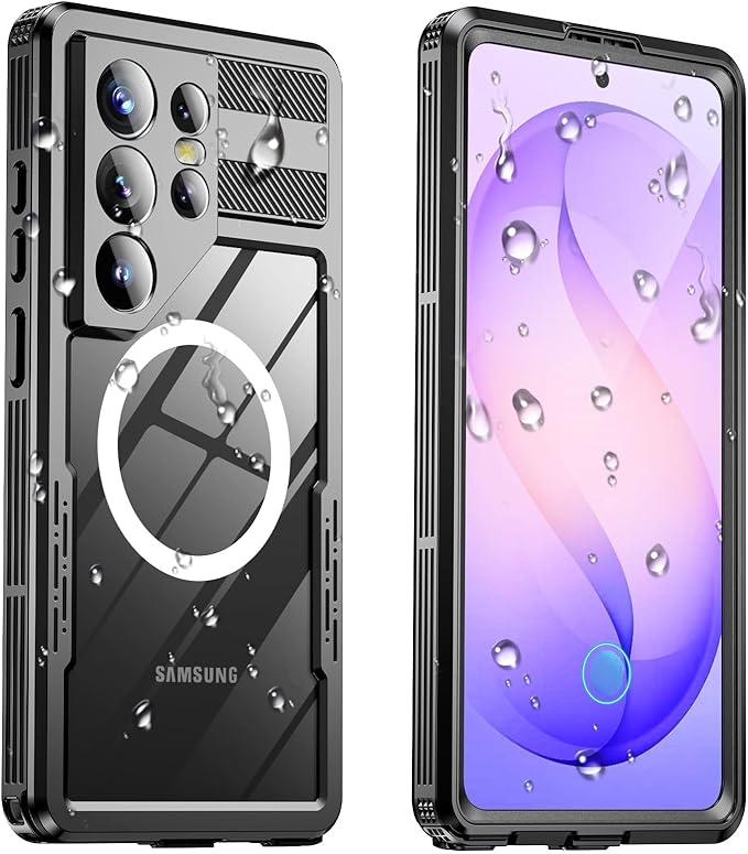 for Samsung Galaxy S26 Ultra Waterproof Case, Magnetic Heavy Duty Military by Haireca