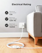 Cable Matters 2-Pack 16 AWG Heavy Duty 13A Short Power Extension Cord - 1ft - Image 2