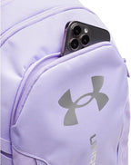 Under Armour Unisex Hustle 6.0 Backpack, Transparent/Transparent/Metallic Silver - Image 3