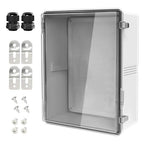 LeMotech Electrical Box, IP67 Waterproof Hinged Clear Cover Stainless Steel by LeMotech