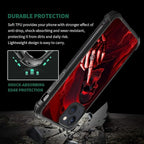 for iPhone 15 Case, Gestures Funny Skull Pattern Graphic Design Girl Boy Soft - Image 7