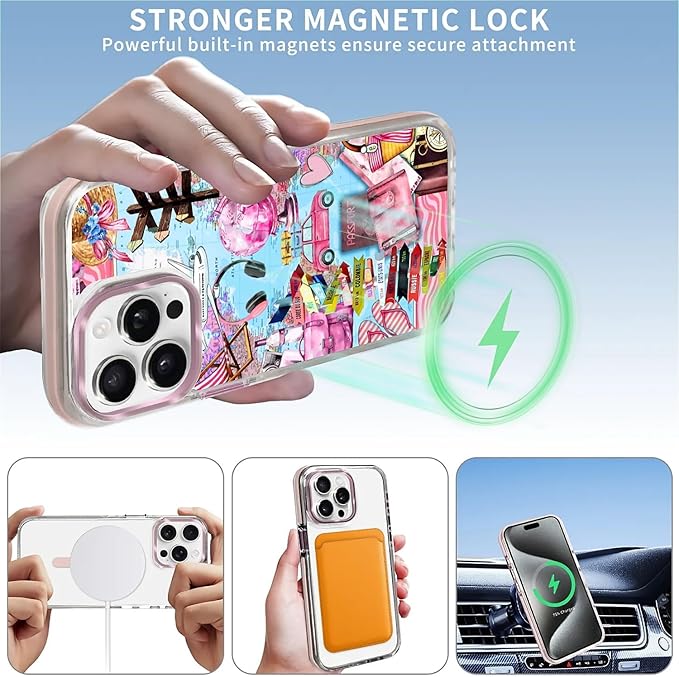 Case for iPhone 13 Pro, Cover Holiday Trip World Map Phone Case Design，for - Image 3