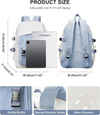 coowoz School Bag Lightweight Casual Daypack College Laptop Backpack - Image 3