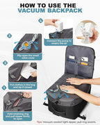coofay Large Vacuum Backpack Travel - Image 3