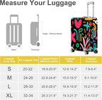 ANNA QUEEN Color Pop Abstract Luggage Cover, Modern Geometric Art Suitcase - Image 6