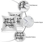 Swono Home Decorative Throw Pillow Covers Bible Quote, Hope - Image 7