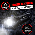 LED Flashlight High Lumens, Tactical Flashlight Battery Powered, Bright - Image 7