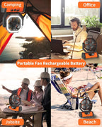 ADUST Camping Fan - 20000mAh Battery Powered Fan Battery Operated Rechargeable - Image 8
