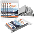 4 Pack -Large 82” x 62” Survival Emergency Mylar Thermal Blankets, Thermal - Image 7