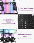 Mythinglogic Yoga Mat Storage Racks, Home Gym Storage Rack - Image 3