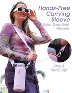 Coolflask Water Bottle with Straw, 32 oz Insulated Metal Water Flask with Straw - Image 6