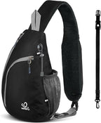 WATERFLY Crossbody Sling Bag Small Water Resistant Backpack Lightweight by Waterfly