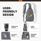 SKYSPER Sling Bag RFID Crossbody Sling Backpack Cross Body Shoulder Bag Travel - Image 4