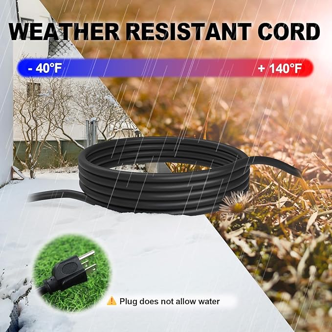 EP 2 Pack 15 Ft Outdoor Extension Cord - Image 6